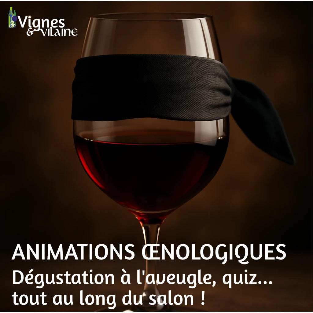 Animations œnologiques : dégustation à l aveugle et quiz au Salon Vignes & Vilaine